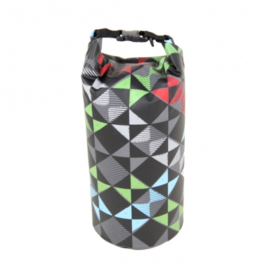 colorful water bladder stock 10L 500D ISO9001 PVC tarpaulin waterproof barrel dry survival drifting beach bag free sample