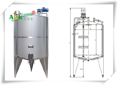 SUS304 stainless steel storage tank for concentrate juice