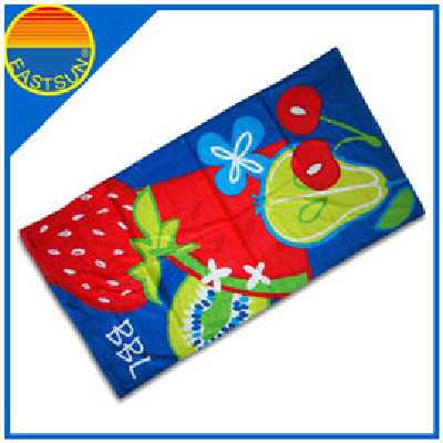 Cotton printed design quick-dry woven beach towel