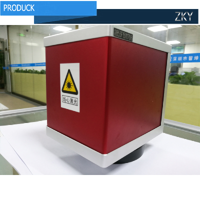 Square red ZKY-laser optical fiber High Speed Laser Scan Head/Galvanometer Scanner/Galvo for optical fiber laser marking machine