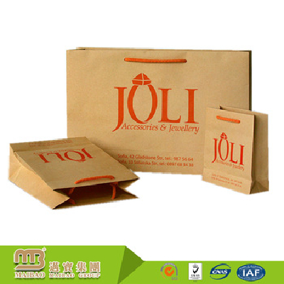 Factory Cheap Shopping Package Custom Printed Washable Kraft Paper Bag Wholesale