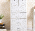 Storage cabinet drawer type plastic printing pastoral lockers