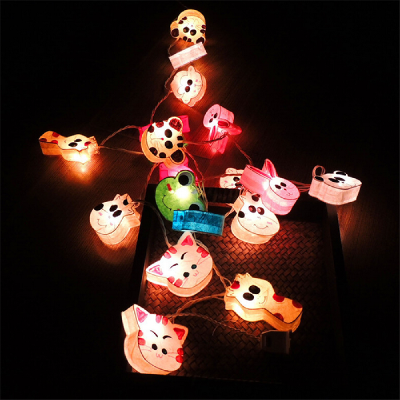 Cute Animal Image Decoration Battery String Light