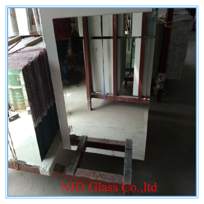 4mm float glass mirror round edge aluminum mirror