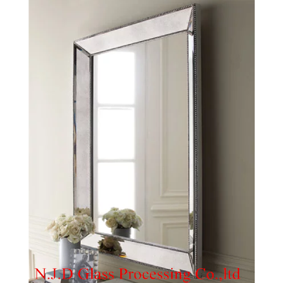 Home decorative antique wood frame mirror