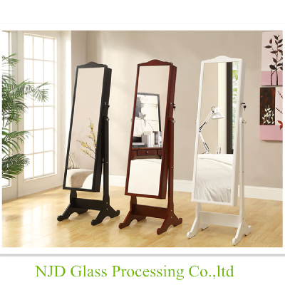 Floor Standing Wooden Frame Vintage Standing Mirror