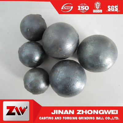 Low chrome cast ball for cement plant