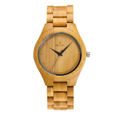 Wholesale All Wooden Watch Bamboo Mans Watch For Couples Bamboo Dial With Custom Logo Watch
