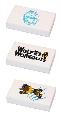 logo printed gift promotional advertising kids rubber eraser