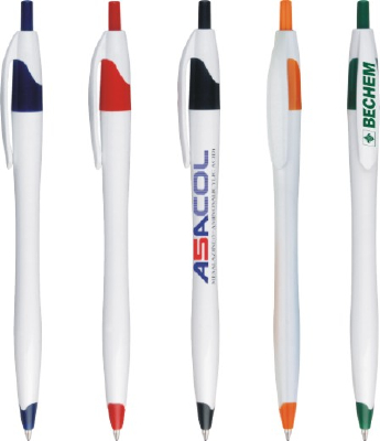 elegant style click promotional gift logo plastic ballpen