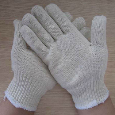 white 10 gauge cotton gloves