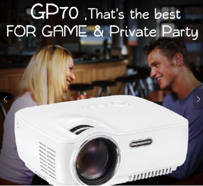 Ultra-low price entry theater projector Project GP70, LED lamp LCD Projector technology