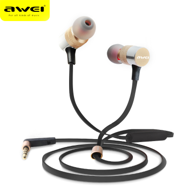 Cell Phone Accessories 2017 AWEI ES-TY20 Mp3 Audio Player Smartphone Earphone With 3.5MM Jack