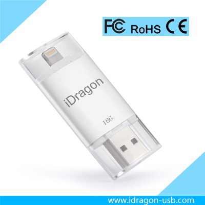 Classic 16G/32G/64G/128G custom usb flash drive otg usb flash drive plastic for iphone