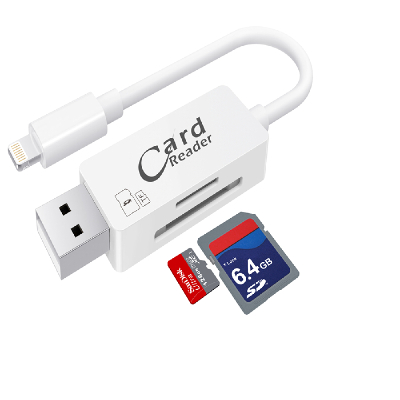 With  Memory Stick Card data cable for iphone 7 2 in 1 data cable FOB Reference