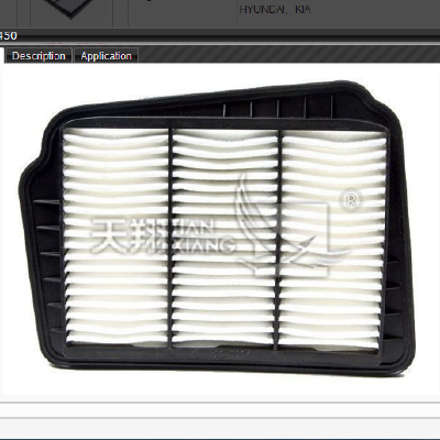 Air filter 96553450 for BUICK (SGM) EXCELLE Saloon