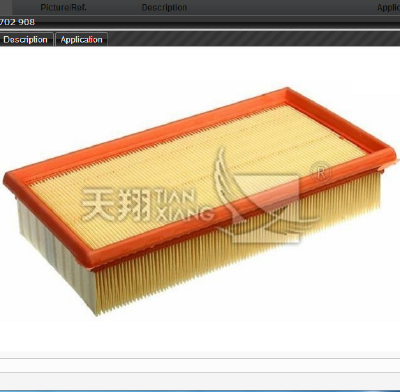 Air filter 13 72 1 702 908 for ALPINA