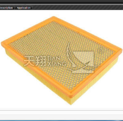 Air filter 12786800 for CADILLAC