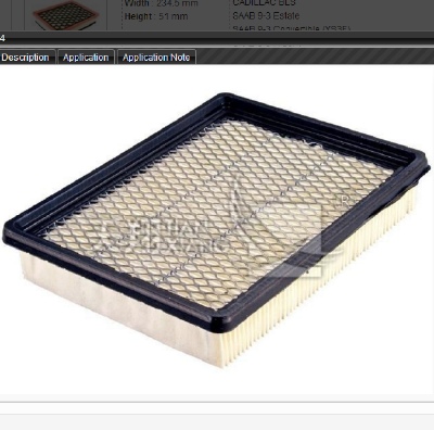 Air filter 10342024 for CADILLAC