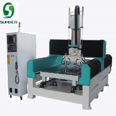 cnc carving marble granite stone machine flat and column engraving machine cut stone machine