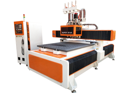 heavy duty four spindle pneumatic cnc wood machine