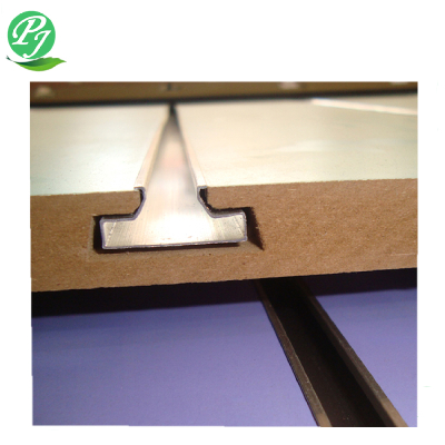 Hot sale 18mm slotted melamine paper veneer mdf board