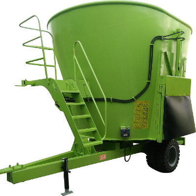 Vertical stationary feed mixer