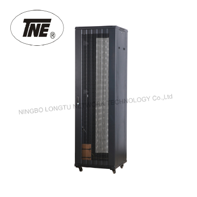 19" Cabinet with Arc Wave Perforated Door