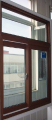 ALUMINIUM WINDOW WITH THERMAL BREAK ALUMINUM AS2208 DOUBLE GLAZED/ALUMINUM