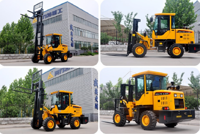chinese forklift with 4 wheel drive 2100kg rated load
