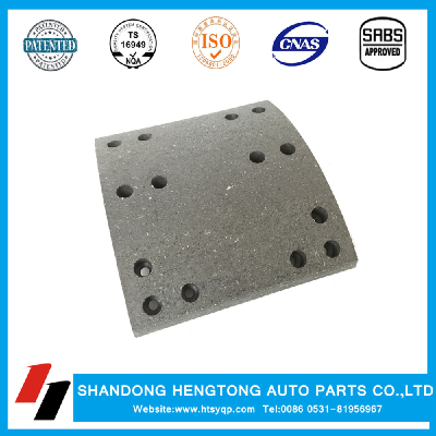 Trucks spare parts 4707 brake lining for sinotruk howo