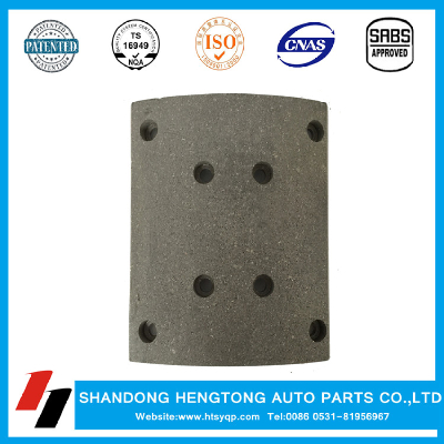 Spare parts brake lining for howo truck