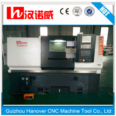 Heavy Duty cnc lathe machine with 8-station turret and high precisionscrew TCK45H