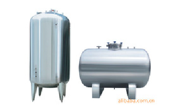 small stainless steel water tank