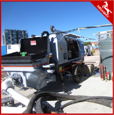Trailer-Mounted Concrete Pump