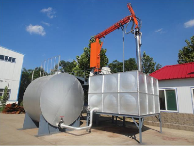Train tank quick unloading installation