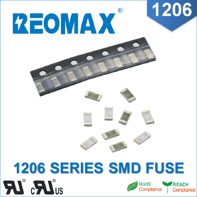REOMAX 12.300 Series 1206 Fast-Acting SMD Chip Fuse 0.25A-30A 24V/32V/63V/72V