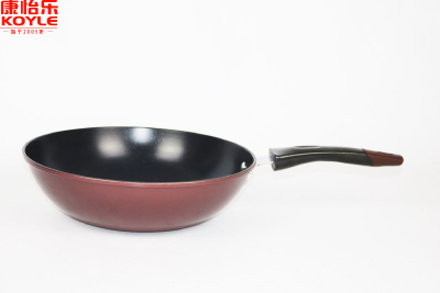 Non-stick Easy Clean  Ceramic Coating Flat Bottom Wok