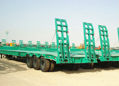 CIMC 3 axle Low Bed Semi Trailer For Sale