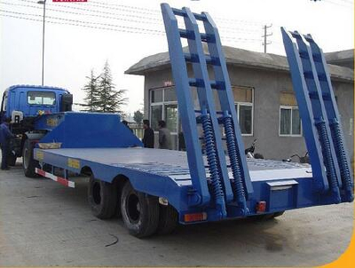 CIMC 2 axle Low Bed Semi Trailer For Sale