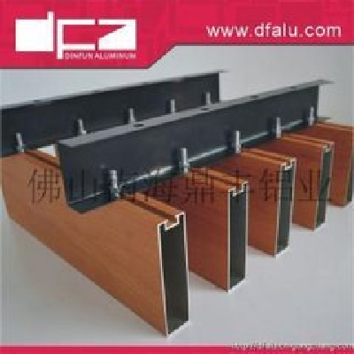 U Baffle Ceiling Aluminum Square Tube Line Artist Ceiling