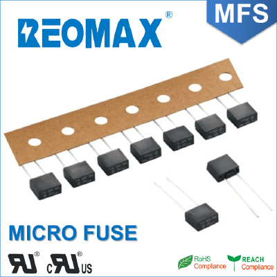 REOMAX MFS Series 8*4*8mm Fast-Acting Radial Leaded Micro Fuse 0.05A-10A 250V