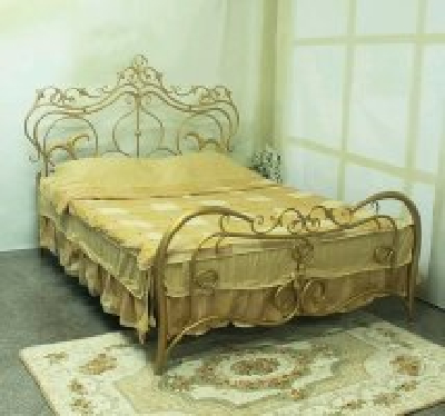 Wrought iron bed