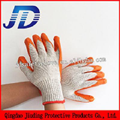 Industrial cotton latex coated work glove mechanic glove