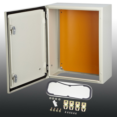 Steel wall mounted enclosure
