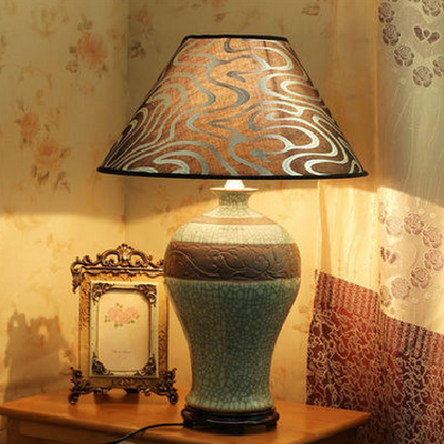 Best selling chinese vintage ceramic table lamp with base shadow