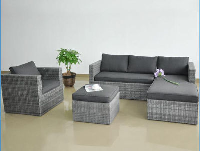 Outdoor furniture rattan sectional sofa for outdoor