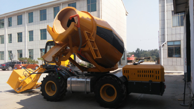 self loading concrete mixer