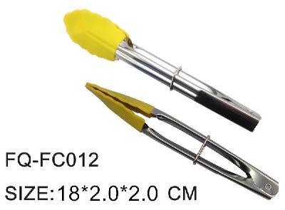 Stainless steel and silicone Food tongs