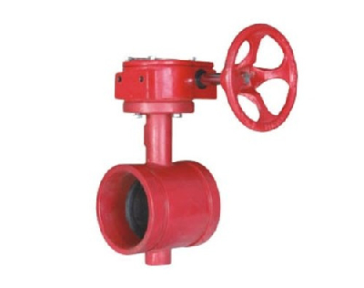 Turbine grooved butterfly valves